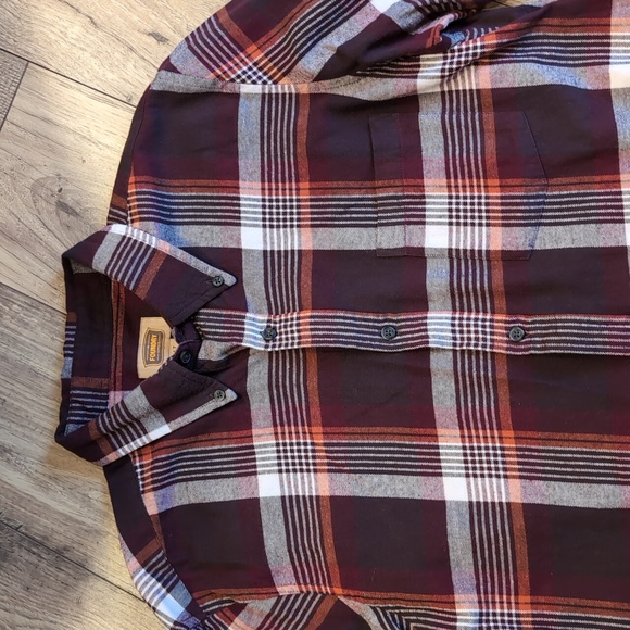 Foundry Plaid flannel shirts, 100% cotton, lot of two, men's LT - Picture 3 of 13